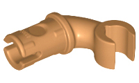 Arm, Short, with Technic Pin in Medium Nougat