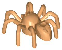Insect, Spider with Elongated Tail Section in Medium Nougat
