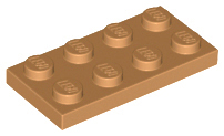 Plate 2 x 4 in Medium Nougat