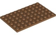 Plate 6 x 10 in Medium Nougat