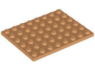 Plate 6 x 8 in Medium Nougat