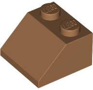 Brick Sloped 45° 2 x 2 in Medium Nougat