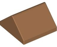 Brick Sloped 45° 2 x 2 Double in Medium Nougat