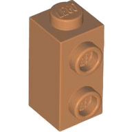Brick Special 1 x 1 x 1 2/3 with Studs on 1 Side in Medium Nougat