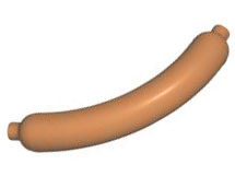Food Hot Dog / Sausage in Medium Nougat