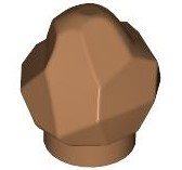 Rock 1 1/3 x 1 1/3 x 1 in Medium Nougat