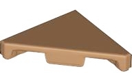 Tile 45° Cut 2 x 2 (Triangle) in Medium Nougat