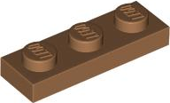 Plate 1 x 3 in Medium Nougat