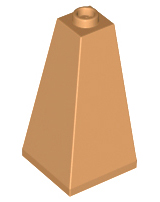 Brick Sloped 75° 2 x 2 x 3 Double Convex in Medium Nougat