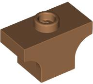 Brick Arch 1 x 2 Jumper in Medium Nougat