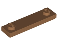 Plate Special 1 x 4 with 2 Studs with Groove [New Underside] in Medium Nougat