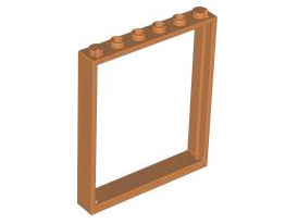 Door Frame 1 x 6 x 6 in Medium Nougat