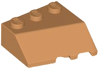 Brick Wedged, Sloped 45° 3 x 3 Left in Medium Nougat