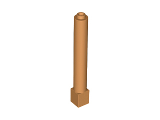 Support Round 1 x 1 x 6 Solid Pillar in Medium Nougat