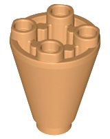 Cone 2 x 2 x 2 Inverted in Medium Nougat