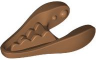 Animal Body Part, Dinosaur, Dilophosaurus / Gallimimus Lower Jaw with Teeth [Plain] in Medium Nougat