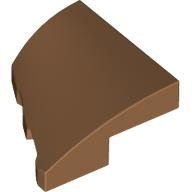 Brick Wedged, Curved 2 x 2 with Stud Notch Right in Medium Nougat