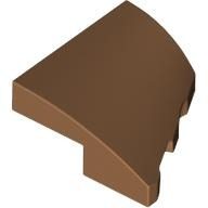 Brick Wedged, Curved 2 x 2 with Stud Notch Left in Medium Nougat