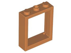 Window Frame 1 x 3 x 3 in Medium Nougat