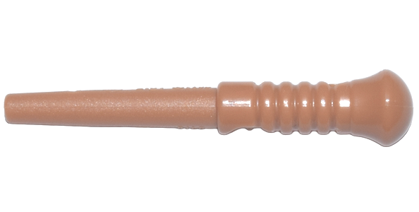 Equipment Wand, Wide End, Round Grooves in Medium Nougat