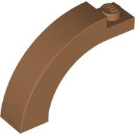 Brick Arch 1 x 4 x 2 1/3 Curved Top in Medium Nougat
