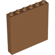 Panel 1 x 6 x 5 in Medium Nougat