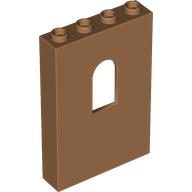 Panel 1 x 4 x 5 with Arched Window in Medium Nougat