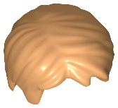 Hair Short, Tousled with Side Part in Medium Nougat