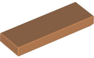 Tile 1 x 3 in Medium Nougat