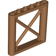 Support 1 x 6 x 5 Girder Rectangular in Medium Nougat