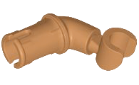 Arm, with Pin, Medium Nougat Hand in Medium Nougat