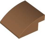 Brick Curved 4 x 4 x 1 2 / 3 in Medium Nougat