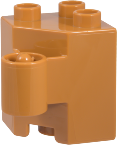 Duplo Hinge 2 x 2 x 2 in Medium Nougat