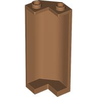 Panel 2 x 2 x 5 Corner in Medium Nougat