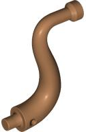 Animal Body Part / Plant, Tail / Trunk / Tentacle / Tongue / Vine / Tree Branch (Long Tip) in Medium Nougat