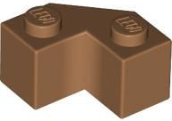 Brick Wedged 2 x 2 Facet in Medium Nougat