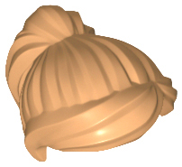 Hair Ponytail and Swept Sideways Fringe in Medium Nougat