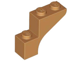 Brick Arch 1 x 3 x 2 in Medium Nougat
