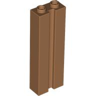 Brick Special 1 x 2 x 5 with Groove in Medium Nougat
