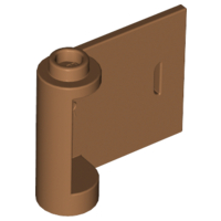 Door 1 x 3 x 2 Right - Open Between Top and Bottom Hinge in Medium Nougat