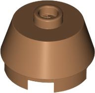 Brick Round 2 x 2 Truncated Cone in Medium Nougat