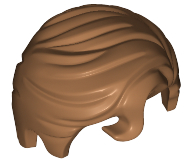 Hair Swept Right with Front Curl in Medium Nougat