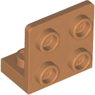Bracket 1 x 2 - 2 x 2 Inverted in Medium Nougat