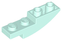 Brick Curved Inverted 4 x 1 in Light Aqua