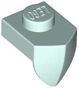Plate Special 1 x 1 with Vertical Tooth in Light Aqua