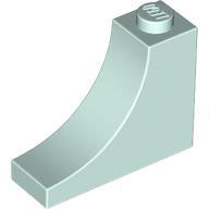 Brick Curved 1 x 3 x 2 Inverted [Inside Bow] in Light Aqua
