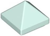 Brick Sloped 45° 1 x 1 x 2/3 Quadruple Convex [Pyramid] in Light Aqua