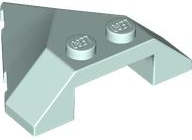 Brick Wedged, Sloped 4 x 4 Pointed in Light Aqua
