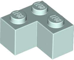 Brick 2 x 2 Corner in Light Aqua