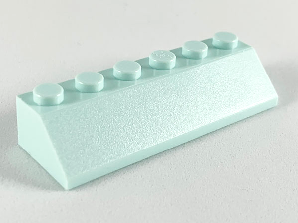 Brick Sloped 45° 2 x 6 in Light Aqua